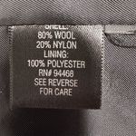 Croft & Barrow Women's Gray Wool Double Breasted Hooded Peacoat Size Medium Photo 7