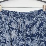 Briggs Navy Floral Linen Pull Photo 2