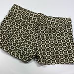 Fossil  3.5" Shorts Army Green White Geometric Pattern Size 10 Photo 2