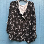 Jessica Simpson NWT Floral Hooded Poncho S/M Photo 5