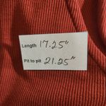 Isabel Maternity Rust Long Sleeve Crop Top NWT Size Large Maternity Red Photo 1