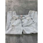 Lucky Brand ‘90’s Blue Distressed Light Wash 5 Pocket Jeans Size 8 Photo 1