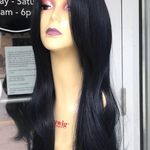 Wig Long Black Layers Swisslace Lacefront Wig Photo 0