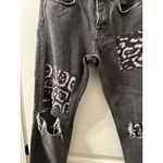 All Saints Boys Fit Women's Leopard Patch Jeans Size 27 Straight Fit Photo 5
