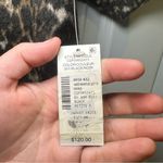 NWT Lord & Taylor Animal Print Faux Fur Boxy Short Sleeve Top Size PS Black Photo 5