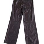 Alice + Olivia Blue High Rise Coated Shimmer straight Leg Pants Size 32 NEW Photo 2