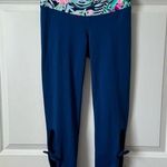 Lilly Pulitzer Noelani Weekender Cropped Legging Inky Navy Slathouse Size Small Photo 0