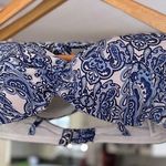 H&M  34 C Bikini Blue Halter Top Photo 0