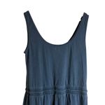 Faherty Terra Blue Drawstring Waist Sleeveless Scoop Neck Straight Jumpsuit M Photo 12