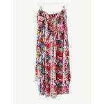 Goa Beachwear By Japna Wrap Tropical Ruffled Skirt and Top Beachwear Womens Set Red Size L Photo 3