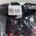 Just living Vtg Y2K Jrs 3 Top Boho Fairycore Whimsigoth Witchy Steampunk Black Floral Zip Up Photo 9