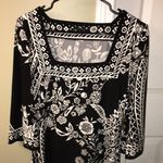 White House | Black Market Women’s Floral Square Neck 7/8 Sleeve Dress Photo 1