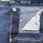 J. Jill Denim Jeans Sz 12 Kick Flare Ankle Darn Wash Distressed Raw Hem NWT Blue Photo 6