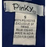 Pinky Women's Royal‎ Blue High Low Sleeveless Dress Elastic Waist Size S Photo 2