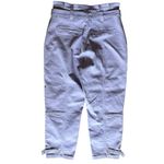 Ted Baker  High‎ Waist Paper Bag Tapered Leg Cargo Pants Lavender Size 32 Photo 3