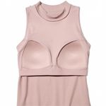 Uniqlo AIRism Built-In Bra Sleeveless Dress Pink Midi NWT XS Photo 2