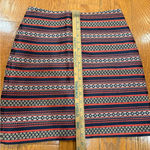 Loft Petites Geo Stripe Woven Mini Skirt – Size 4P Photo 2