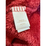 LC Lauren Conrad Women's Red Faux Fur Hoodie S Photo 4