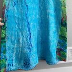 Art to Wear River Landscape Midi/Maxi Dress One of a Kind Lagenlook Handmade Blue Photo 6