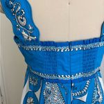 NWOT Alemais Blue and White Paisley Maxi Dress Size 6 Photo 9
