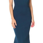 Dress the Population Leighton Sleeveless Evening Gown Mermaid Blue Size XXL New Photo 0