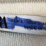 ZARA Stretch Jersey Striped Short Sleeve Crop Top Size Large Photo 3