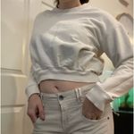 David Lerner Studio by  Cropped‎ Crewneck Sweater Small Cream Photo 1