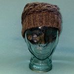 Steve Madden chunky knit pom pom hat beanie dark light browns and tans SZ OSFA Photo 1