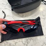 BeaCool Polorized Sunglasses Black & Red w/ Orange Photo 4