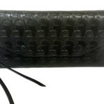 Karl Lagerfeld  Black Embossed Pull Out Clutch Full Zip Wallet Photo 0