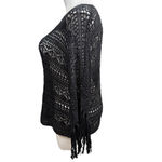 Lauren Ralph Lauren Black Crochet Poncho Shrug XL NWT Photo 7