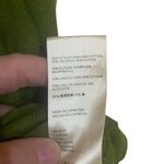 We The Free short sleeve, small green linen blend blouse exposed hems boy friend Photo 4