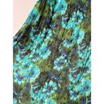 Dressbarn Blue Green Watercolor Pattern Midi Skirt Womens Sz 18/20 Pull On Photo 1