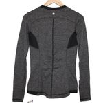 Lululemon Womens Base Runner Long Sleeve Black Grey Crew Neck Sweater Top Size M Photo 1