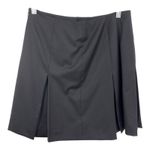 Brooks Brothers  Size 6P Wool Mini Skirt Pleated Career Solid Black Petite 986‎ Photo 0
