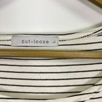 Cut Loose Black and White Striped Top Size L Photo 3
