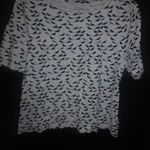 Charter Club  XL Pima Cotton Birds Textured Top Photo 2