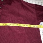 Forever 21 Oversized corduroy red button down shirt. Size M Photo 3