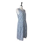 Christopher & Banks New Dress Sleeveless A-line Blue Cream Floral Women’s Size M Photo 1