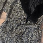 Victoria's Secret RARE Vintage  Collection Black and Gold Floral Rose Robe- Small Photo 5