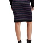 Lauren Ralph Lauren Skirt Womens M Petite Black Purple Fair Isle Stretch Career Size undefined Photo 2
