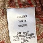 Petite Sophisticate  100% Linen Tan Brown Paisley Pant Trouser Size 10 EUC #4487 Photo 8