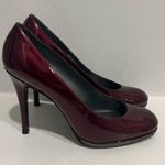 Stuart Weitzman  Burgundy Platswoon Patent Leather Pumps Photo 0