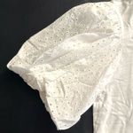 Sanctuary NWT Bridgerton Puff-Sleeve Mixed Media Tee Top Photo 7