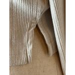 Abercrombie & Fitch  Shirt Women Medium Beige Ribbed Knit Cropped Long Sleeve Tee Photo 8