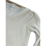 Madewell  off white creme colored baby puff sleeved sweater size medium Photo 7