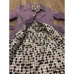 Apt. 9  Womens Lavender Double Breasted Belted Trench Coat Size Medium Photo 8