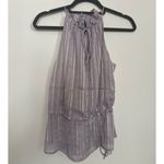 Ted Baker NEW  Cliara Crinkle Texture Halterneck Top in Purple Photo 6