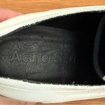 Acne Studios  White Leather Derby Oxford Lace Up Chunky Heels Shoes Size 37 Photo 13