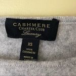 Charter Club 100% Gray Cashmere Sweater  Luxury Size XS Photo 3